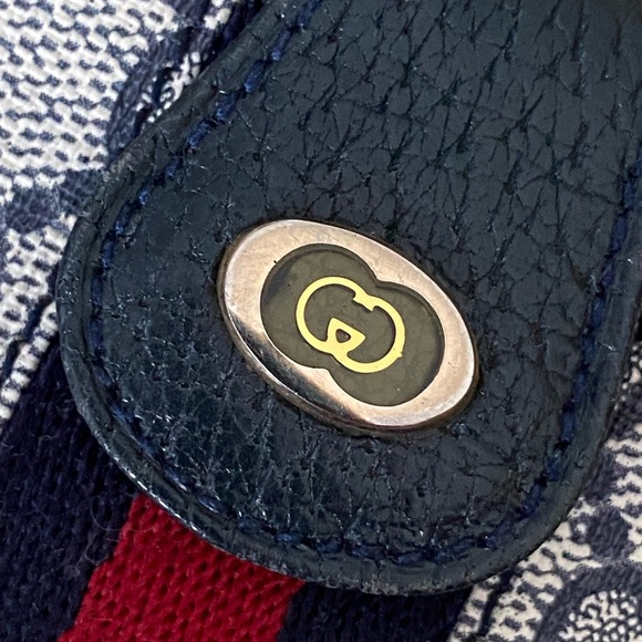 Vintage Gucci COA Men's Credit Card Wallet GG Supreme Ophidia Sherry Web Stripe - Picture 11 of 11